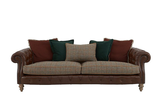 Tetrad - Balvenie 4 Seater Leather Scatterback Sofa