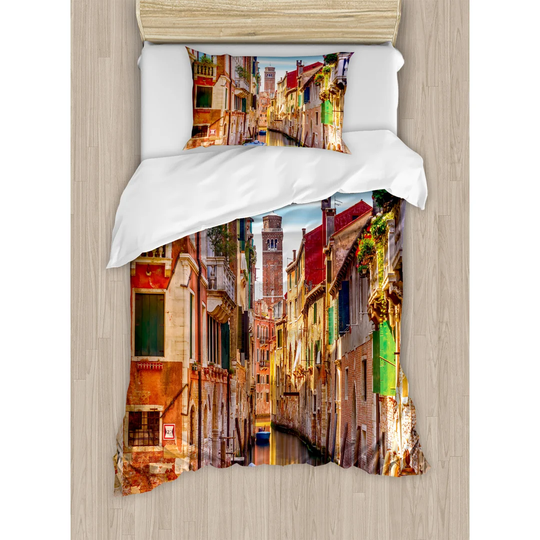 Sorensen Multicolor 100% Brushed Microfibre Duvet Cover Set