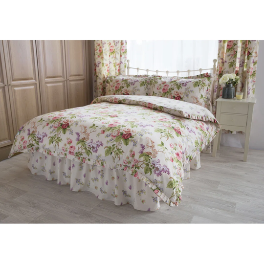 Rosado Ivory/Green/Purple 150 TC Duvet Cover Set