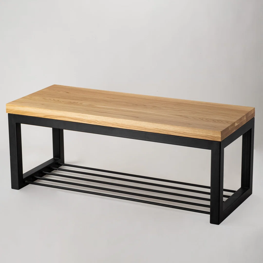 Genica Wood Storage Bench