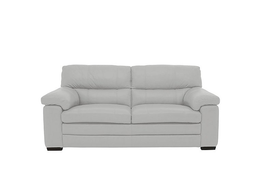Cozee 2 Seater Pure Premium Leather Sofa - Grey- World of Leather