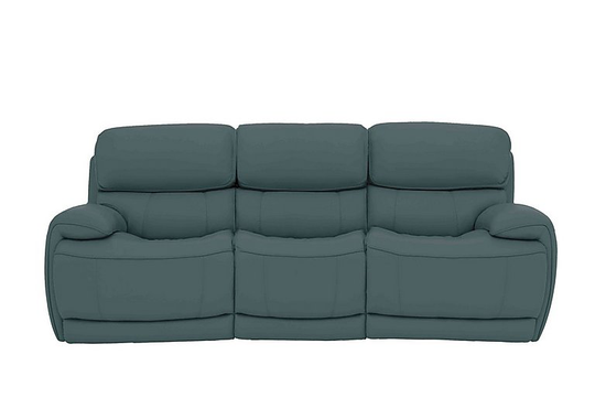 Relax Station Rocco 3 Seater Leather Power Rocker Sofa with Power Headrests - Green- World of Leather