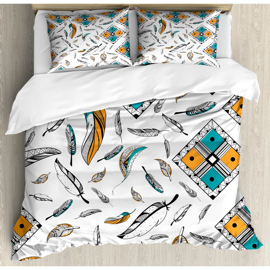 Roy Multicolour 100% Brushed Microfibre Bohemian Duvet Cover Set