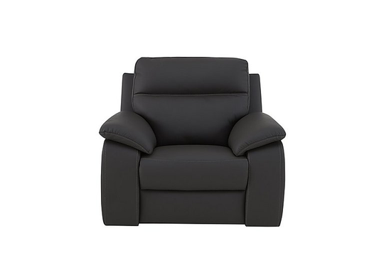 Nicoletti - Pepino Leather Armchair - Black
