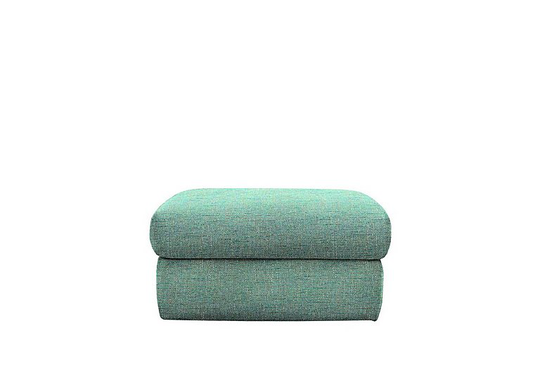 G Plan - Kingsbury Fabric Storage Footstool - Green