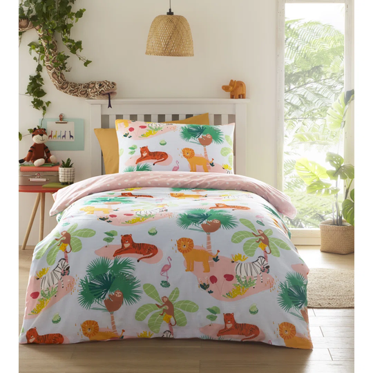 Casandra Wild Animal Fun Easycare Duvet Cover Set