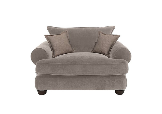 Brianna Classic Back Snuggler Chair - Brown