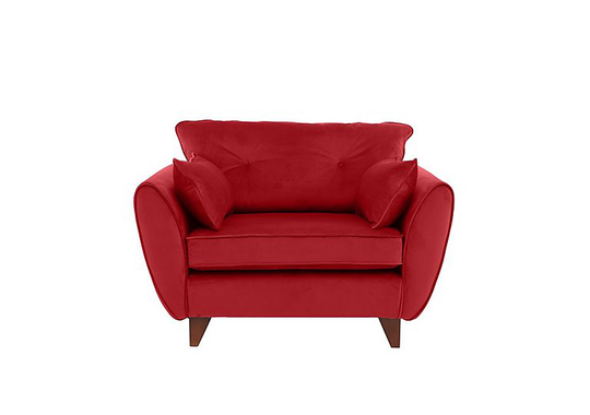 Felix Fabric Cuddle Chair - Red
