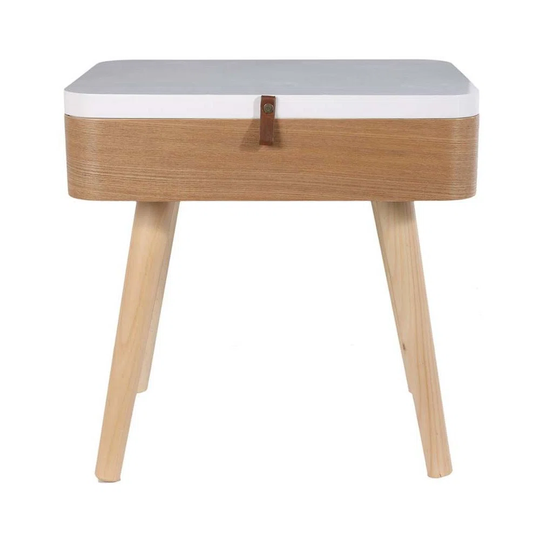 Elin Wooden Designer Bedside Table