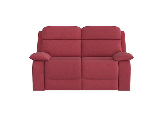 Moreno 2 Seater Fabric Sofa - Red