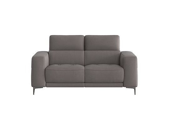 Adama 2 Seater Fabric Power Recliner Sofa with Telescopic Headrests - Grey