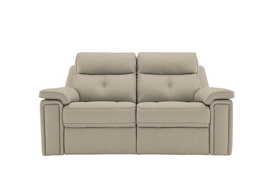 G Plan - Hannington 2 Seater Leather Manual Recliner Sofa - Beige