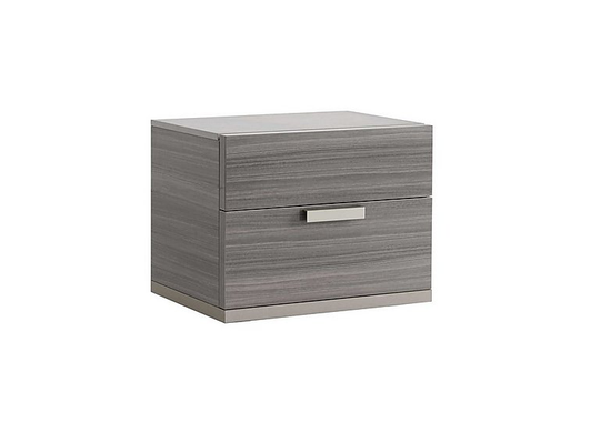 ALF - Movado 2 Drawer Narrow Bedside Cabinet - Grey