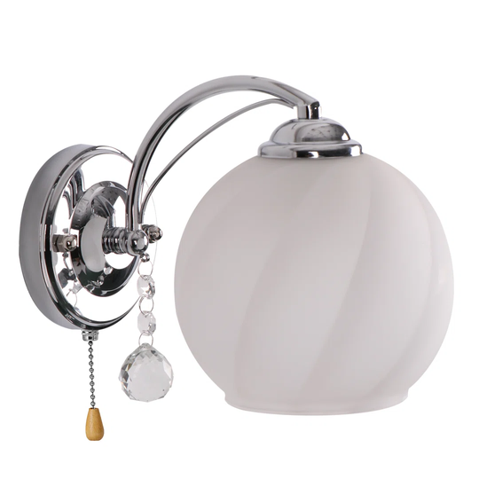 Sycamore 1 - Light Chrome Armed Sconce
