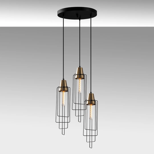 Jeeves 3 - Light Cluster Geometric Pendant