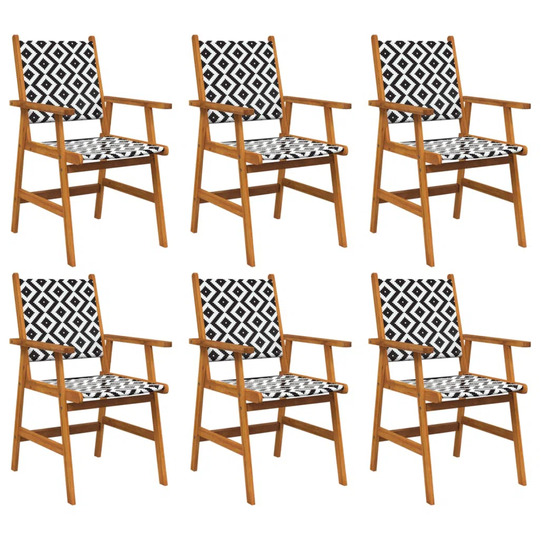 Gracie Oaks Garden Chairs 2 Pcs Solid Acacia Wood