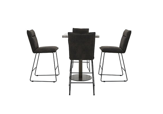 Moon Bar Table and 4 Bar Stools