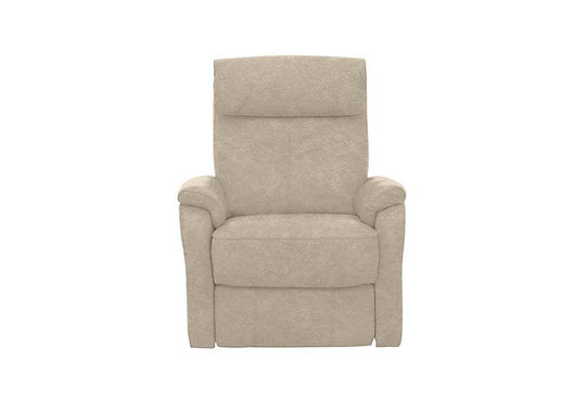 Rowan Fabric Swivel Rocker Recliner Armchair - Cream