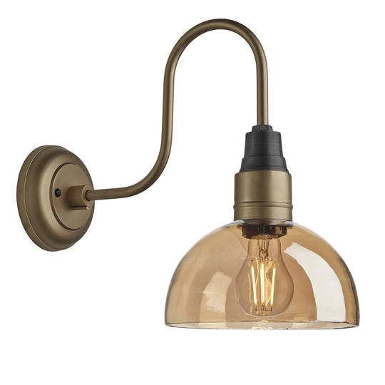 1 - Light Brass Armed Sconce