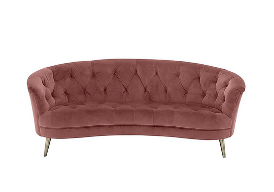 Alexander and James - Soho 3 Seater Fabric Sofa - Pink