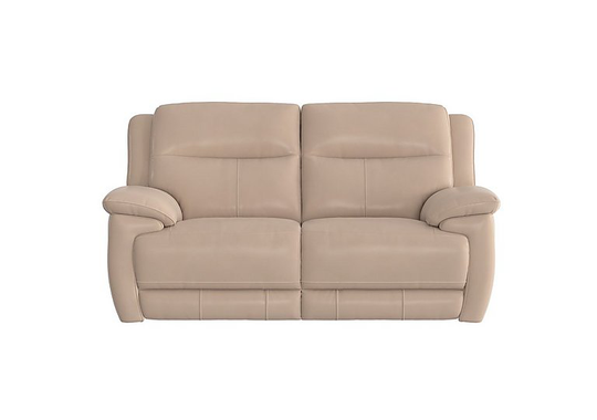 Touch 2 Seater Leather Sofa - Beige- World of Leather