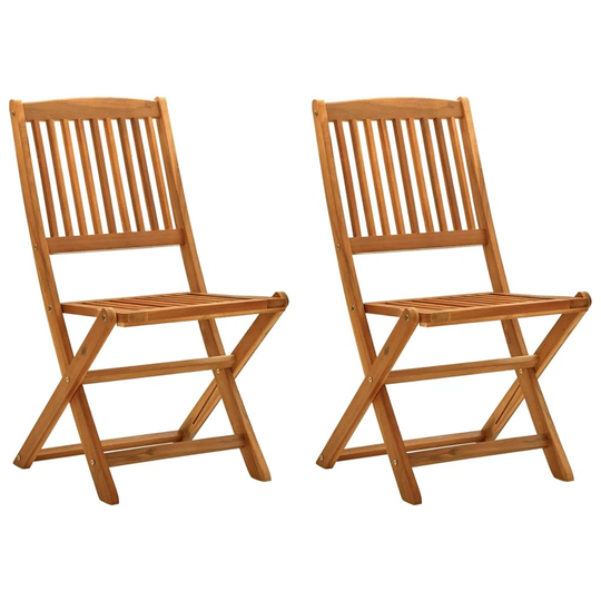 Geertruida Folding Eucalyptus Patio Dining Chair