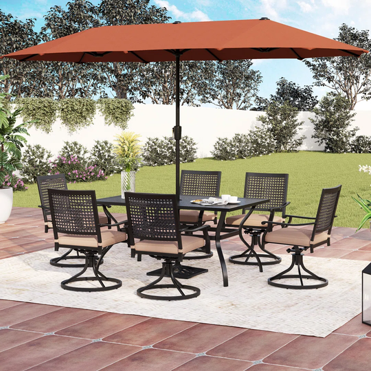 Kenley 4m x 2m Rectangular Traditional Parasol