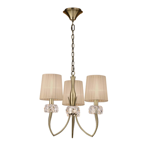3 - Light Shaded Chandelier