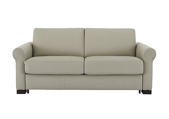 Nicoletti - Alcova 2.5 Seater Leather Sofa Bed with Scroll Arms