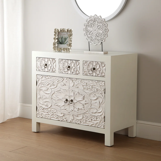 Keshawn 40cm Wide 3 Drawer Sideboard