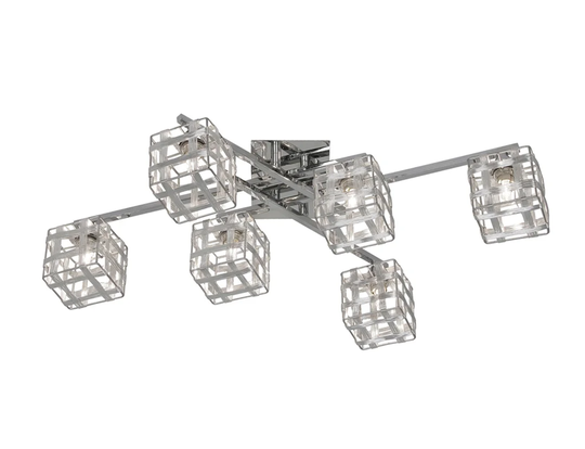 6 Light Semi Flush Ceiling Light
