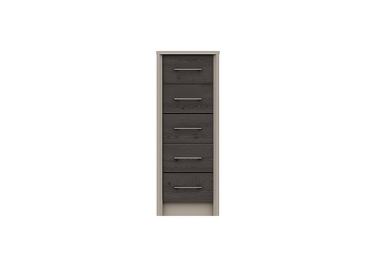 London Bedrooms - Paddington 5 Drawer Narrow Chest - Black