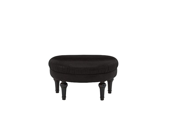 Tetrad - Southwood Leather Footstool - Black