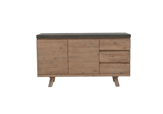 Fusion 2 Door 3 Drawer Sideboard - Brown