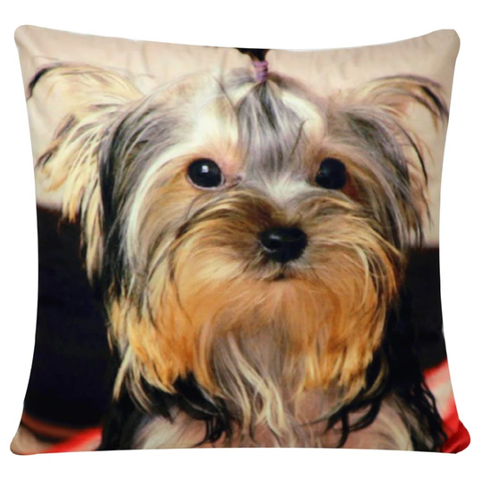 Shih Tzu Dog Animal Print Chenille Cotton 17 X 17 Inch Cushion Cover Pillowcase For Sofa Bed Couch