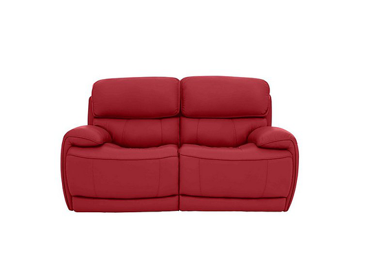 Relax Station Rocco 2 Seater Leather Power Rocker Sofa with Power Headrests - Red- World of Leather