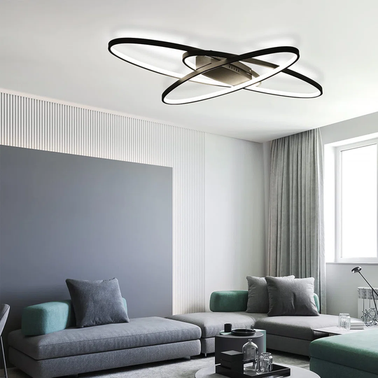 Ivy Bronx LED Dimmable Ceiling Light Modern White Living Room Lamp Warm White/Neutral White/Cold White 75W Indoor Decorative Ceiling Lighting For Livi