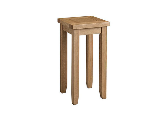 Furnitureland - California Solid Oak Small Lamp Table - Brown