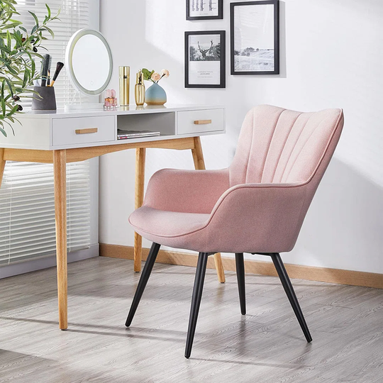 Modern Accent Chair Tub Chair With Curved Back