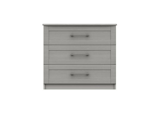 London Bedrooms - Fenchurch 3 Drawer Chest - Grey