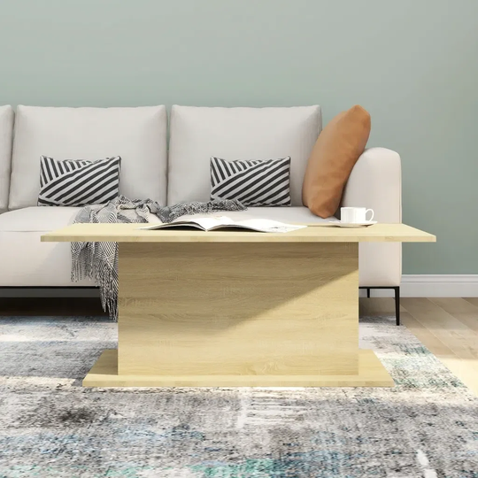 Ivy Bronx Coffee Table Black 102X55.5X40 Cm Chipboard