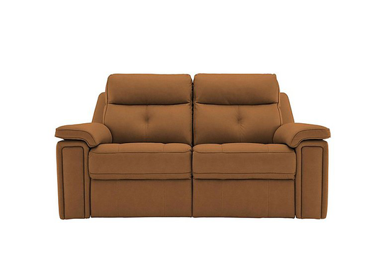 G Plan - Hannington 2 Seater Leather Manual Recliner Sofa - Brown