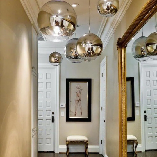 Fairy mirror ball gallery light 5m suspension