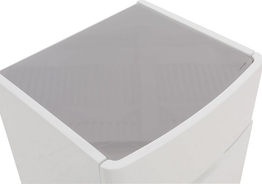 Neptuni 2 Drawer Bedside Chest - Grey