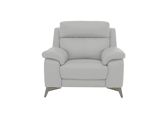 Missouri Leather Armchair - Grey- World of Leather