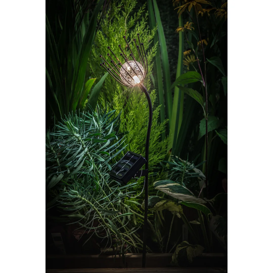 Solar Crackle Ball Stake Light