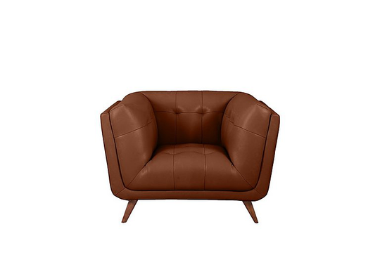 Rene Leather Armchair - Brown