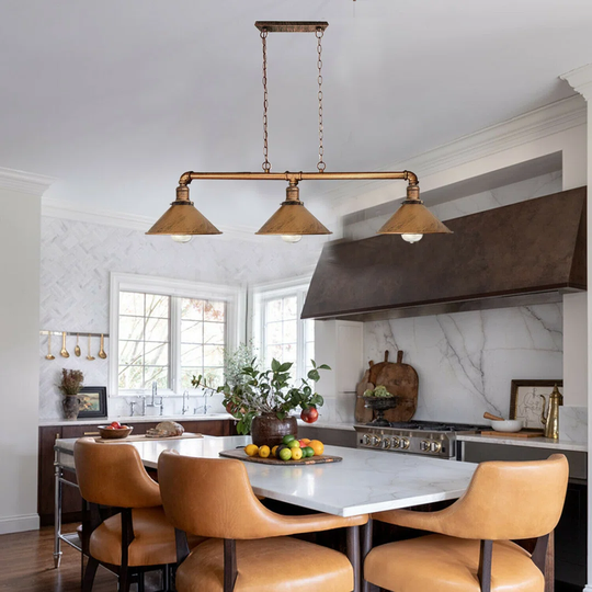 Wiesner 3 - Light Kitchen Island Cone Pendant