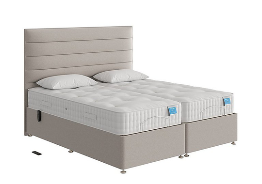 Sleep Story - Natural Comfort Adjustable Divan Bed - King Size - Natural