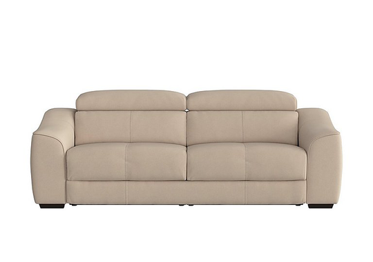 Elixir 3 Seater Fabric Sofa Bed - Beige- World of Leather